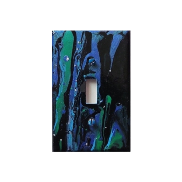 Hand Crafted Other - Hand Crafted Abstract Design Single Toggle Light Switch Plate